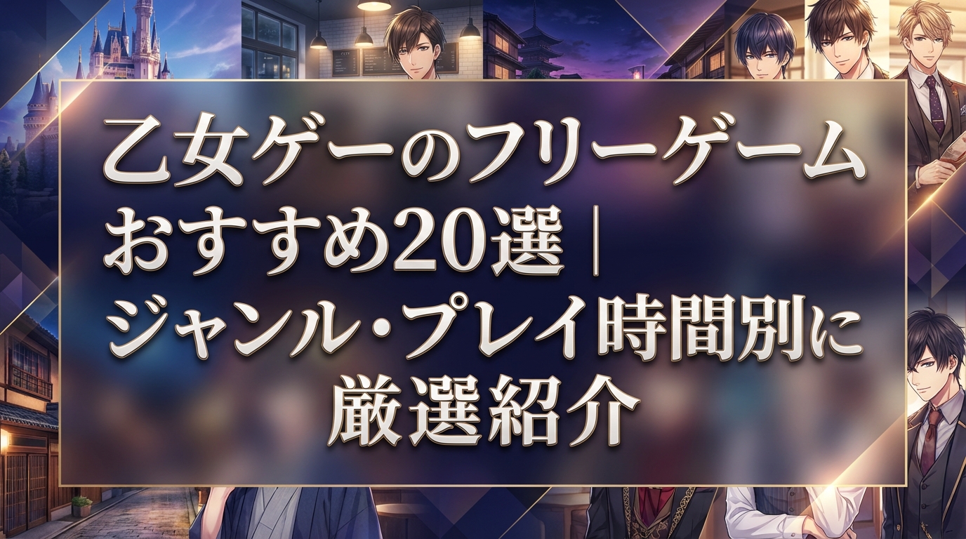 乙女ゲーのフリーゲームおすすめ20選|ジャンル・プレイ時間別に厳選紹介