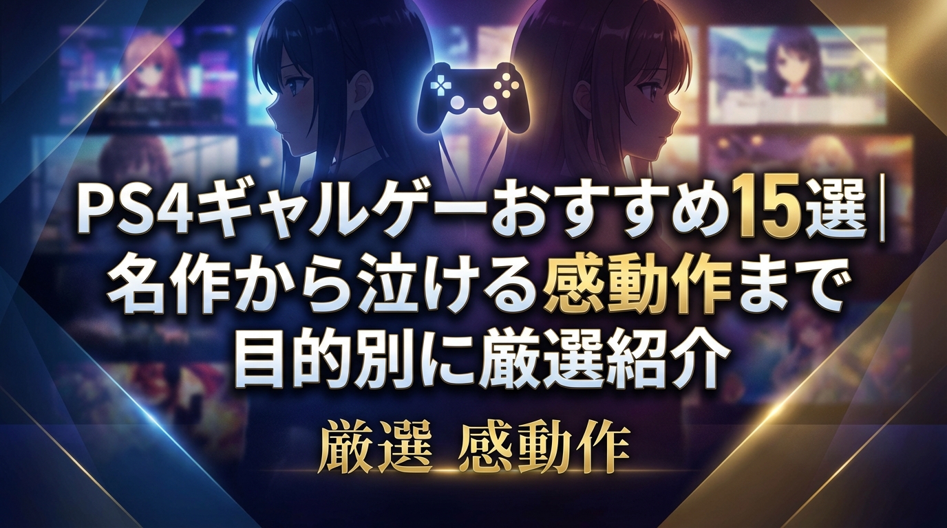 PS4ギャルゲーおすすめ15選|名作から泣ける感動作まで目的別に厳選紹介