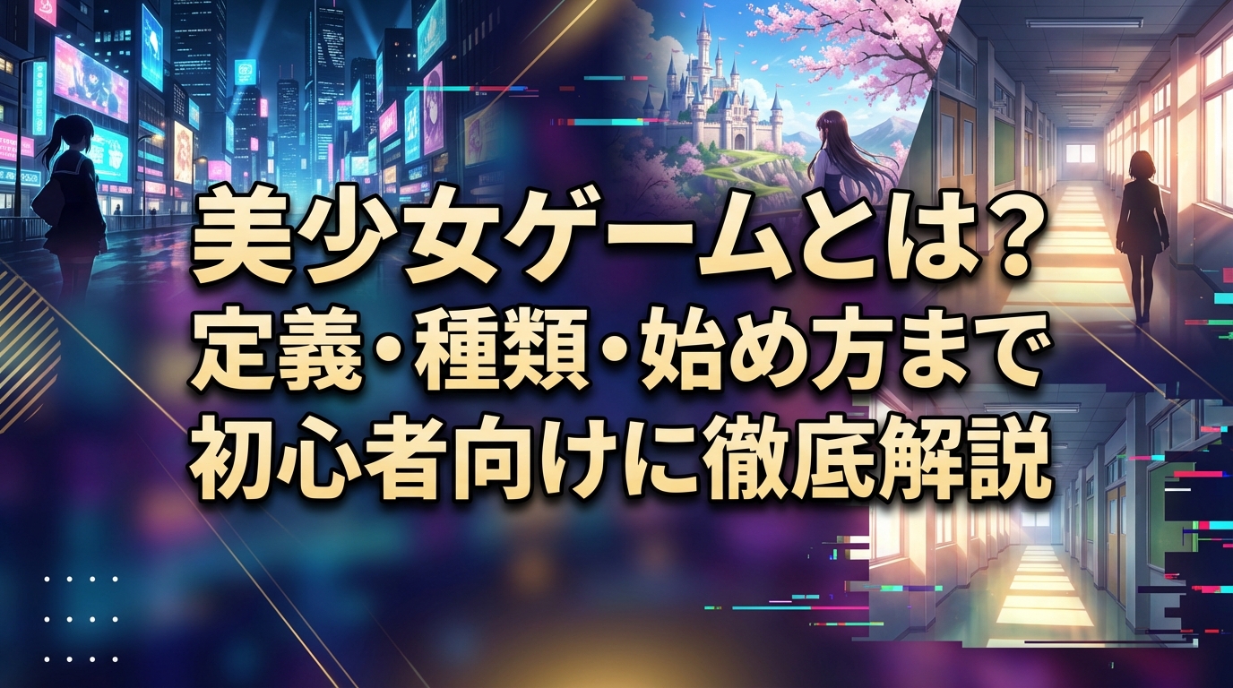 美少女ゲームとは？定義・種類・始め方まで初心者向けに徹底解説