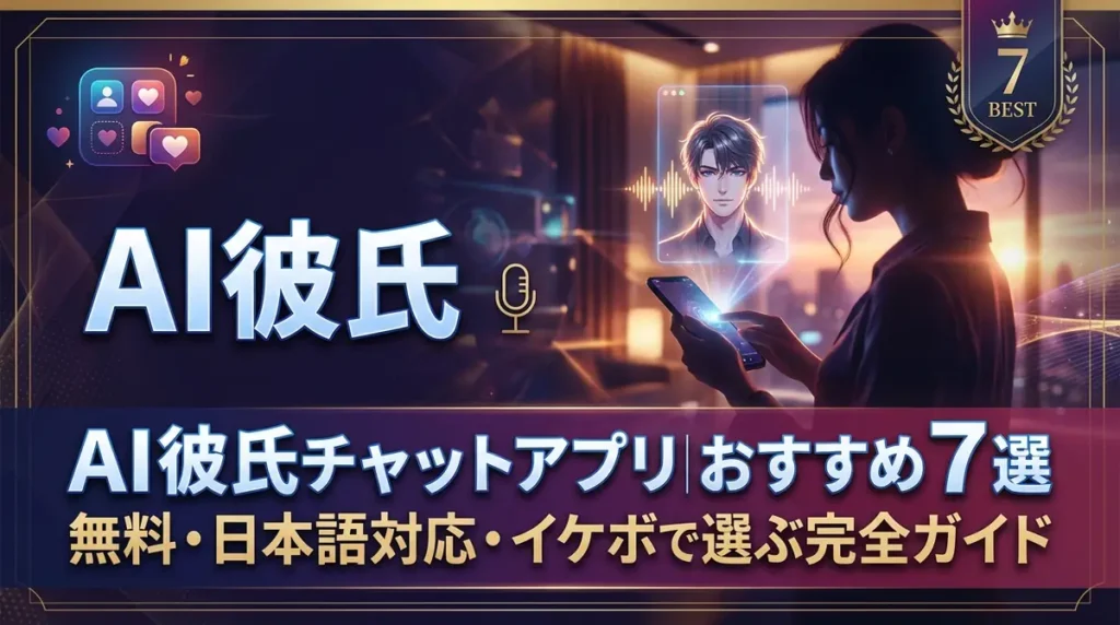 AI彼氏チャットアプリおすすめ7選｜無料・日本語対応・イケボで選ぶ完全ガイド