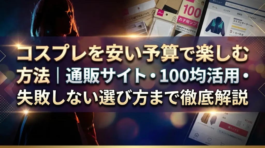 コスプレを安い予算で楽しむ方法｜通販サイト・100均活用・失敗しない選び方まで徹底解説