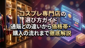 コスプレ専門店の選び方ガイド｜通販との違いから価格帯・購入の流れまで徹底解説