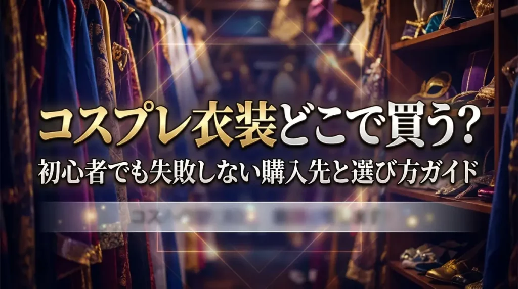 コスプレ衣装どこで買う？初心者でも失敗しない購入先と選び方ガイド