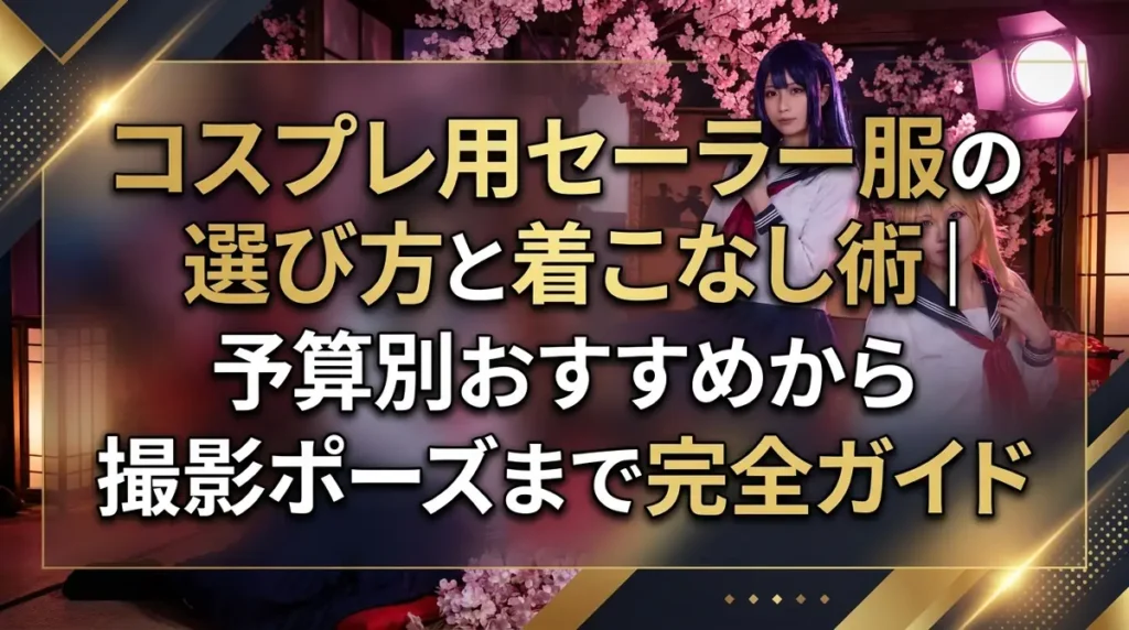 コスプレ用セーラー服の選び方と着こなし術｜予算別おすすめから撮影ポーズまで完全ガイド