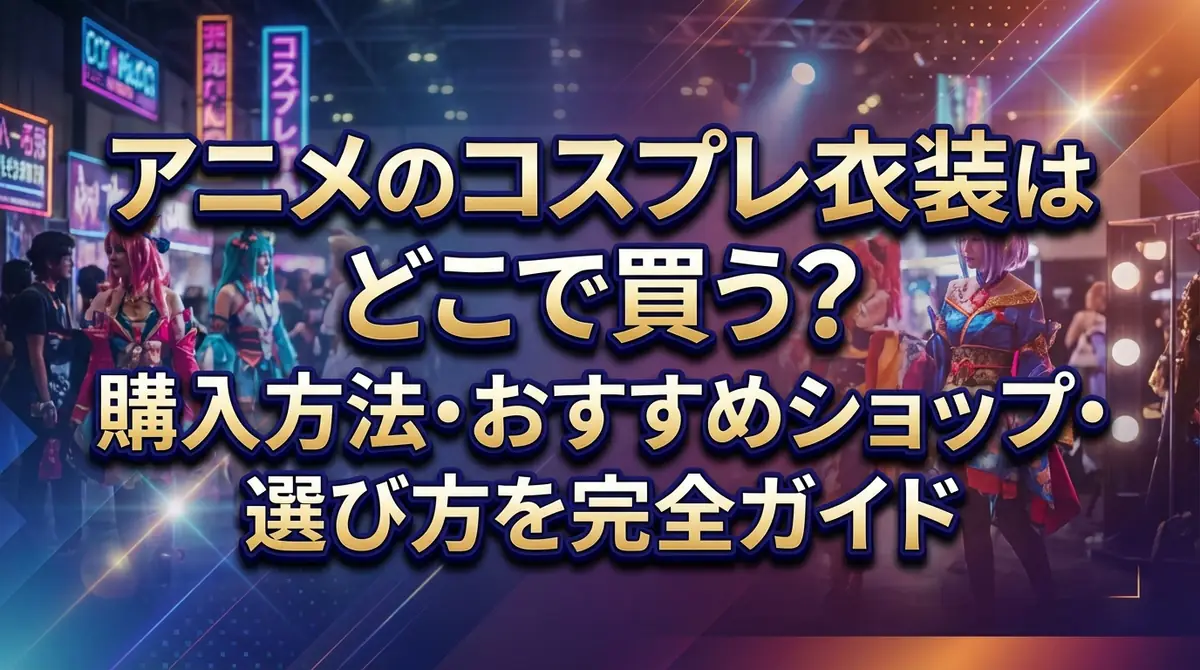 アニメのコスプレ衣装はどこで買う?購入方法・おすすめショップ・選び方を完全ガイド
