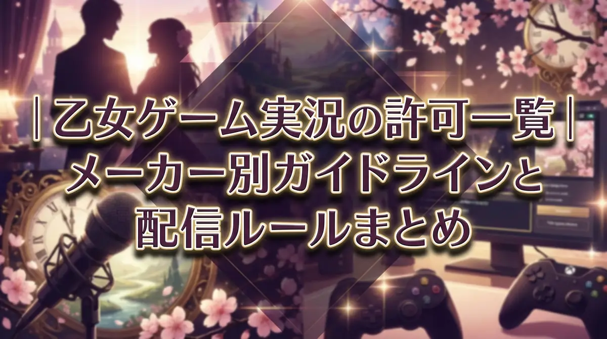 乙女ゲーム実況の許可一覧|メーカー別ガイドラインと配信ルールまとめ